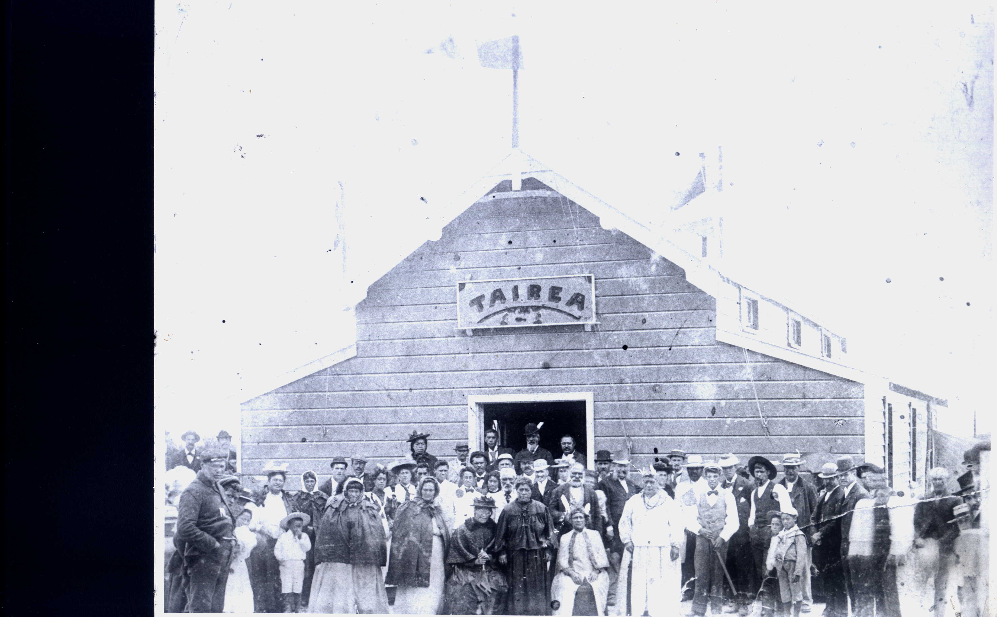 Photograph of Tairea Rūnanga Hall at Arahura.